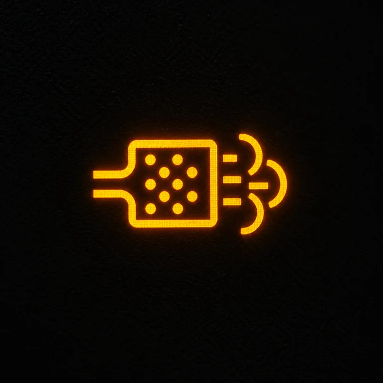 Bulldozer dashboard dpf / regeneration sign