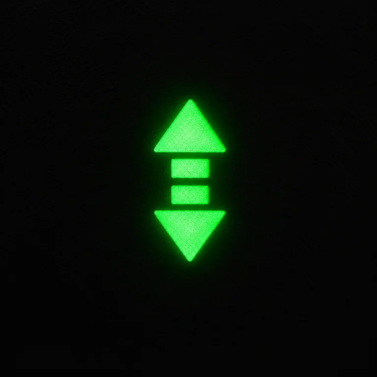 Bulldozer dashboard forward / reverse direction sign