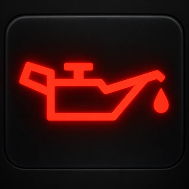 Motor roller engine oil-pressure warning dashboard symbol