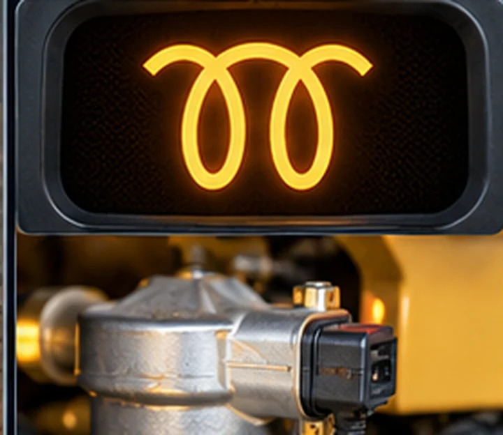 Motor grader wait to start or intake heater indicator